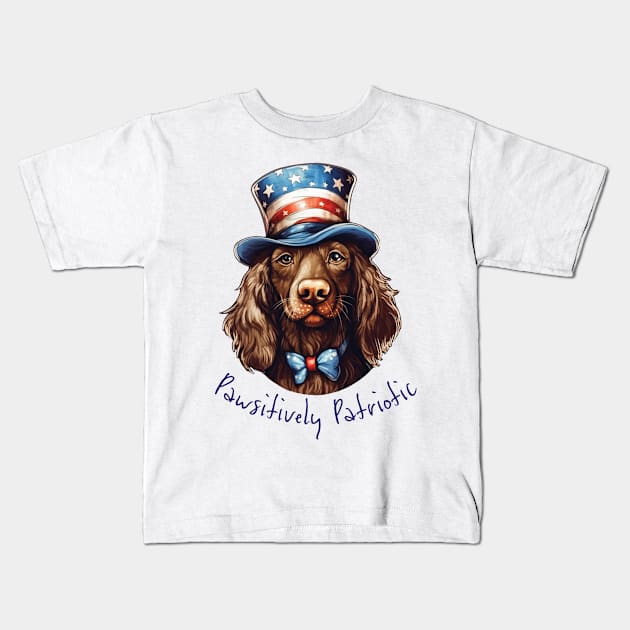 Pawsitively Patriotic Kids T-Shirt by Mister Graffiti